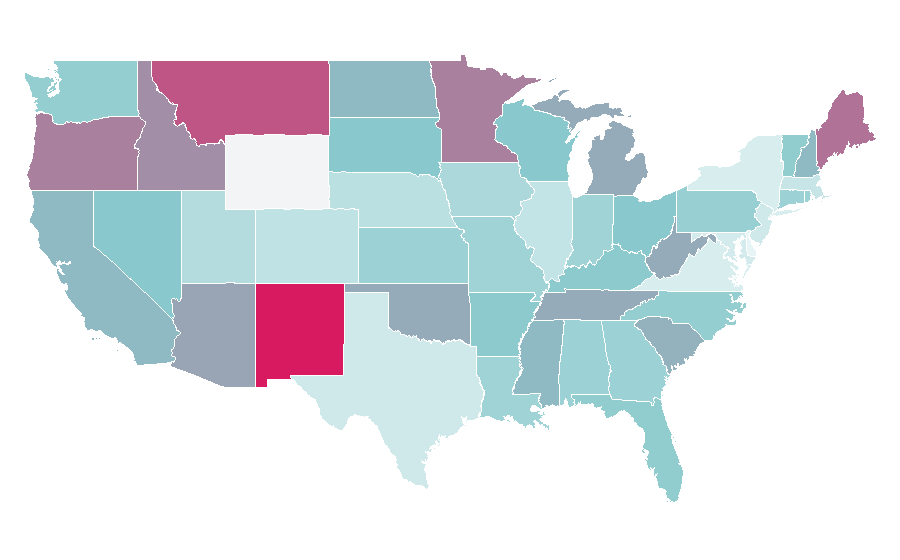 Affinity by region — GoFundMe, United States