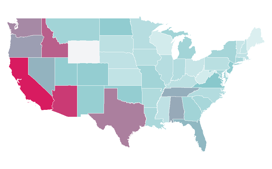 Affinity by region — Gold (TV channel), United States