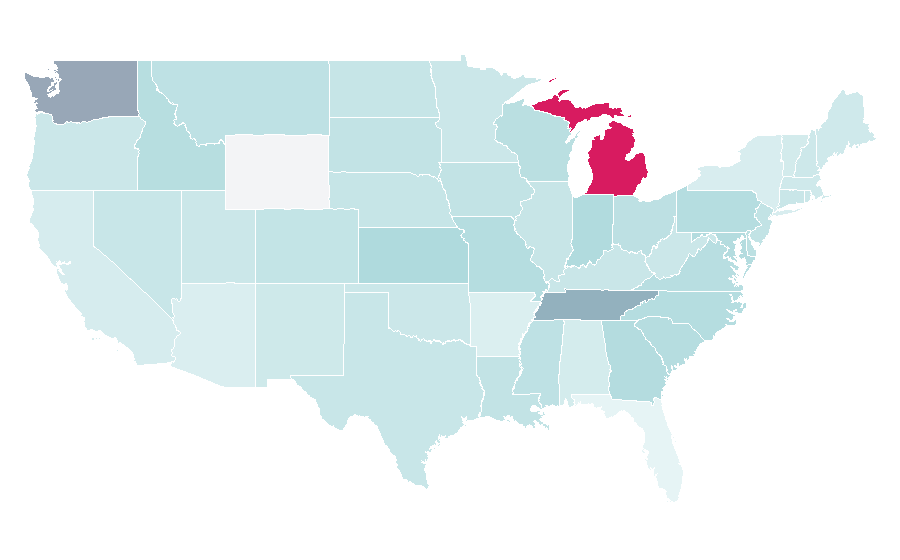 Affinity by region — Golden Tate, United States