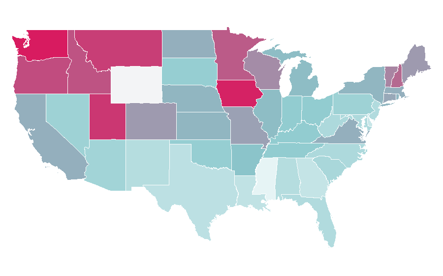 Affinity by region — GoldenEye, United States
