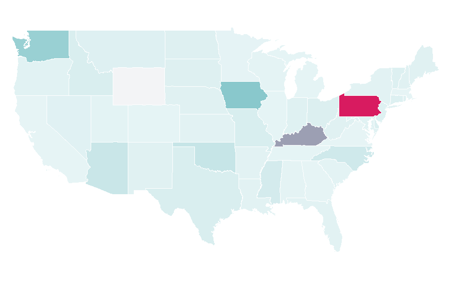Affinity by region — Goldie, United States