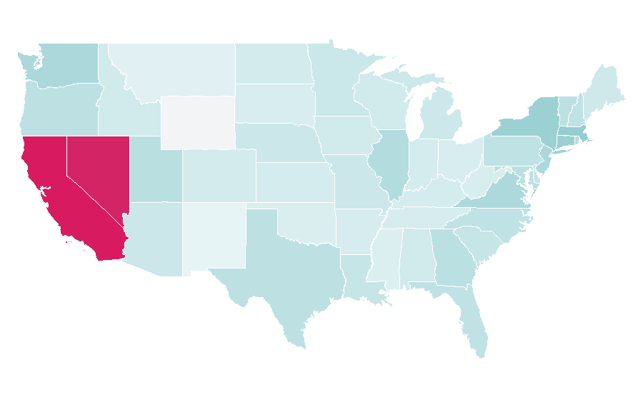 Affinity by region — Goldilocks, United States