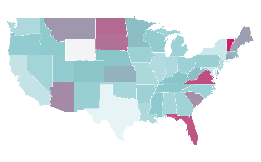 Affinity by region — Golf instruction, United States