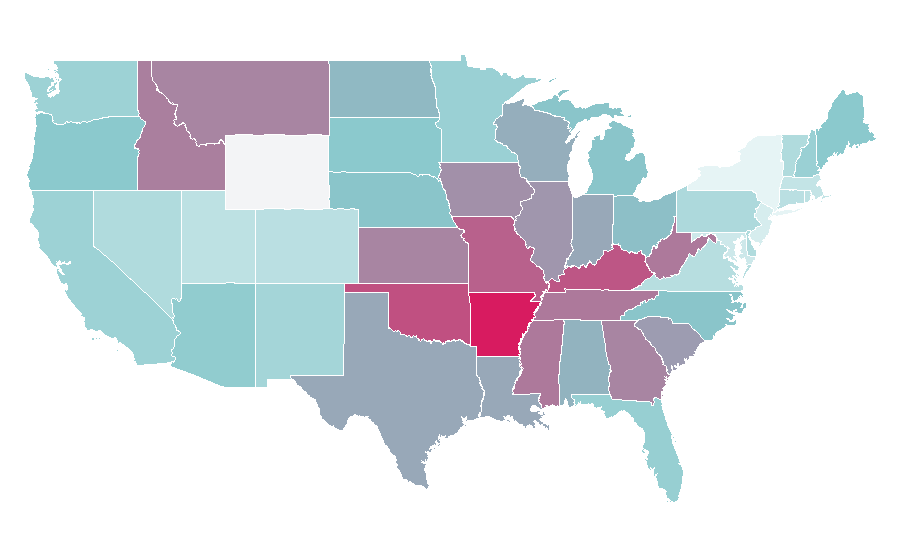 Affinity by region — Goliath, United States