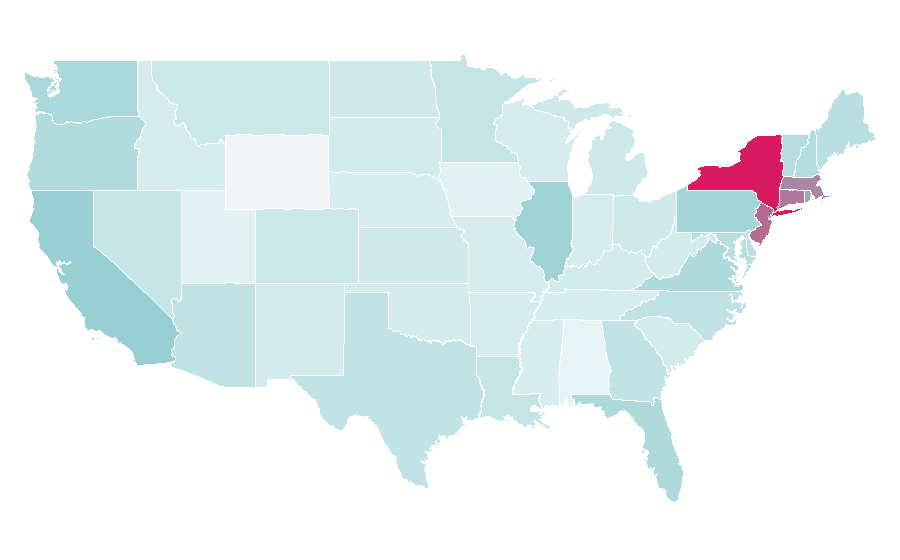 Affinity by region — Gomorrah (film), United States