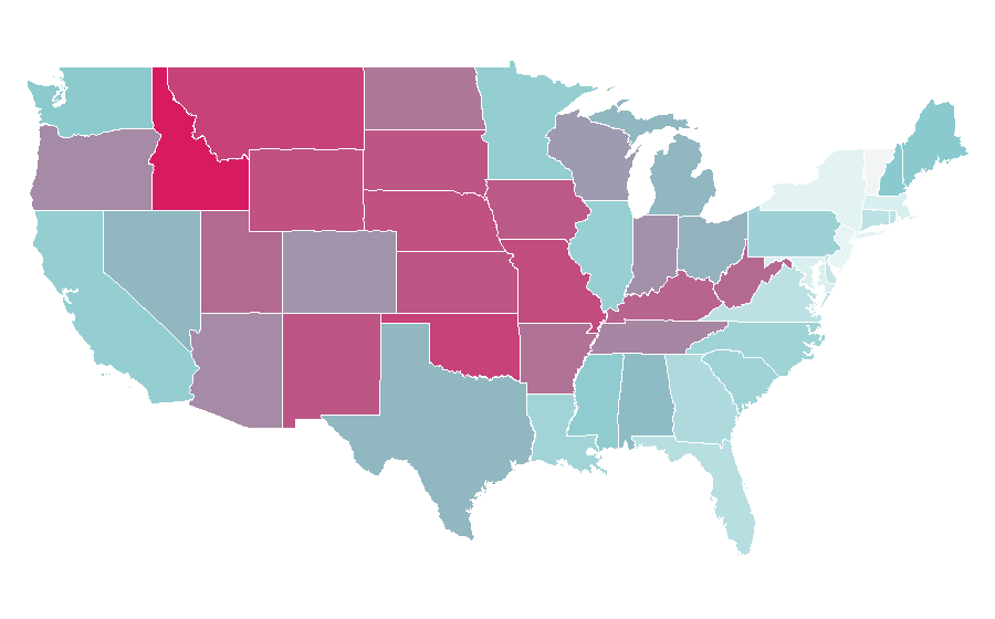 Affinity by region — Gone in 60 Seconds (2000 film), United States