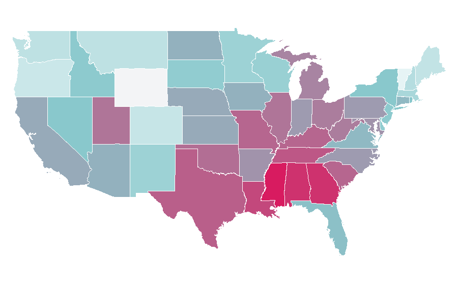 Affinity by region — Good Luck Charlie, United States