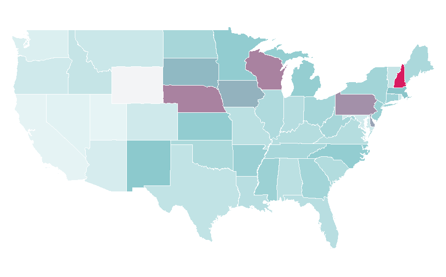 Afinidad por región — Good Morning America, Estados Unidos