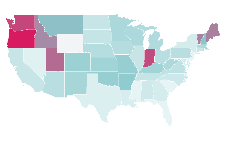 Affinity by region — Good Omens, United States