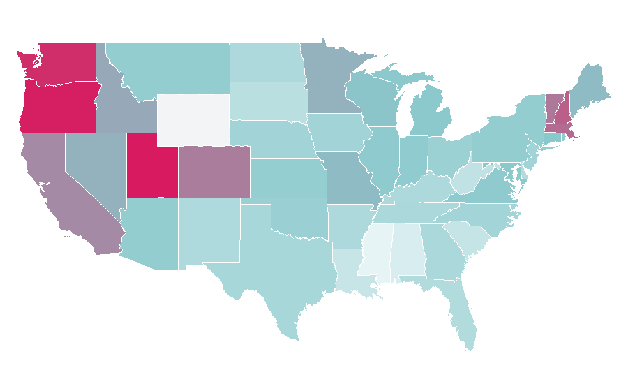 Affinity by region — Good Place, United States