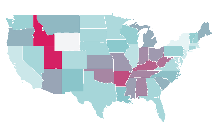 Affinity by region — Good Witch (TV series), United States