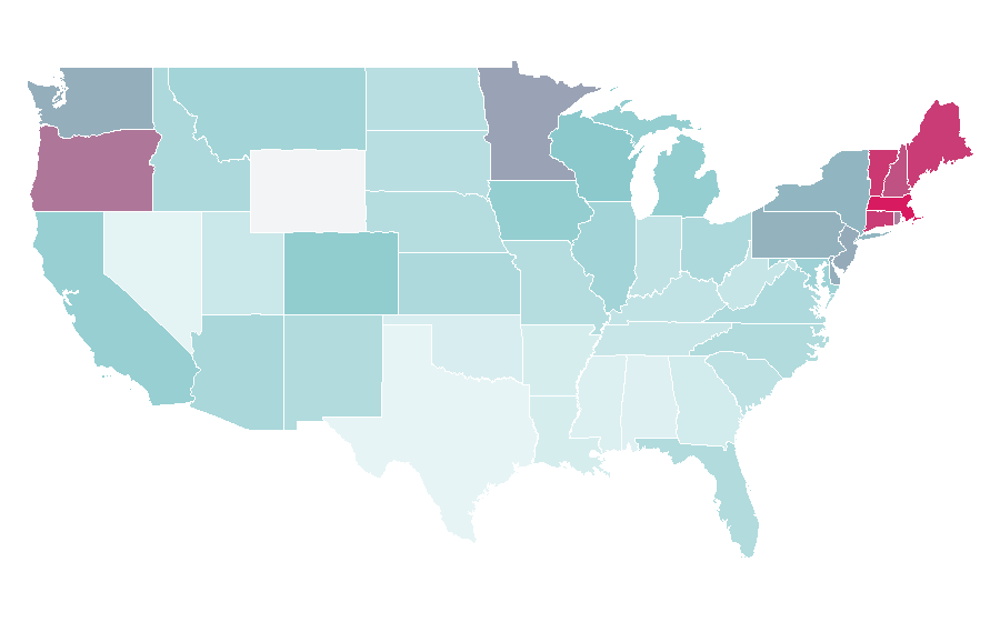 Affinity by region — Goodbye June, United States
