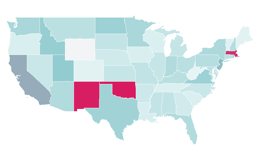 Affinity by region — Google Dictionary, United States