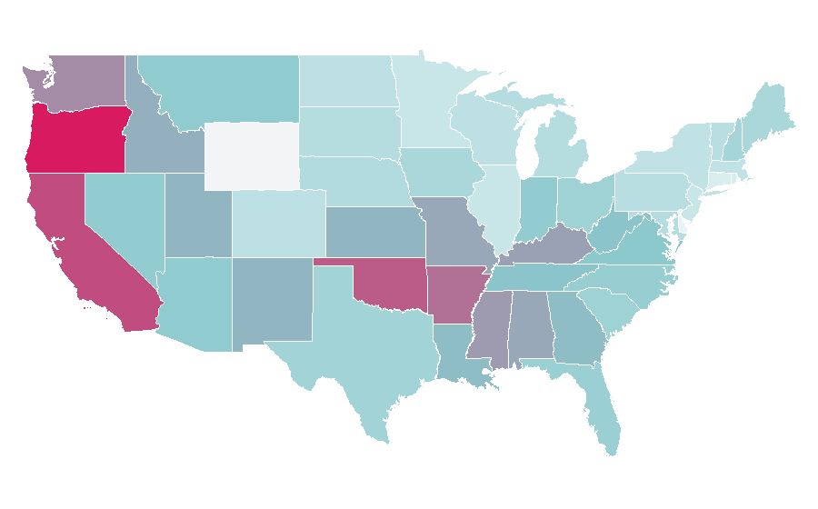 Affinity by region — Google Play, United States