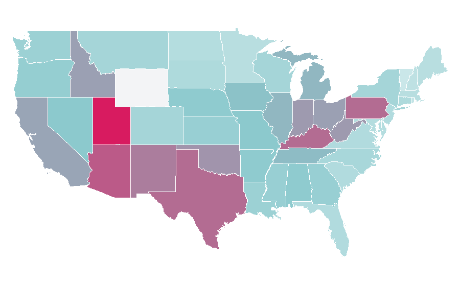 Affinity by region — Goosebumps (original series), United States