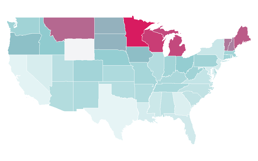 Affinity by region — Gordon Lightfoot, United States