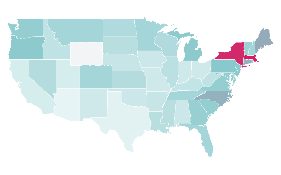 Affinity by region — Gordon's Gin, United States