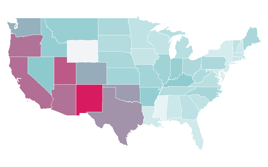 Affinity by region — Gorillaz, United States
