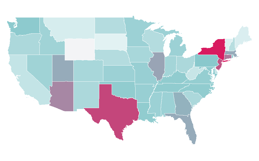 Affinity by region — Gossip Girl, United States