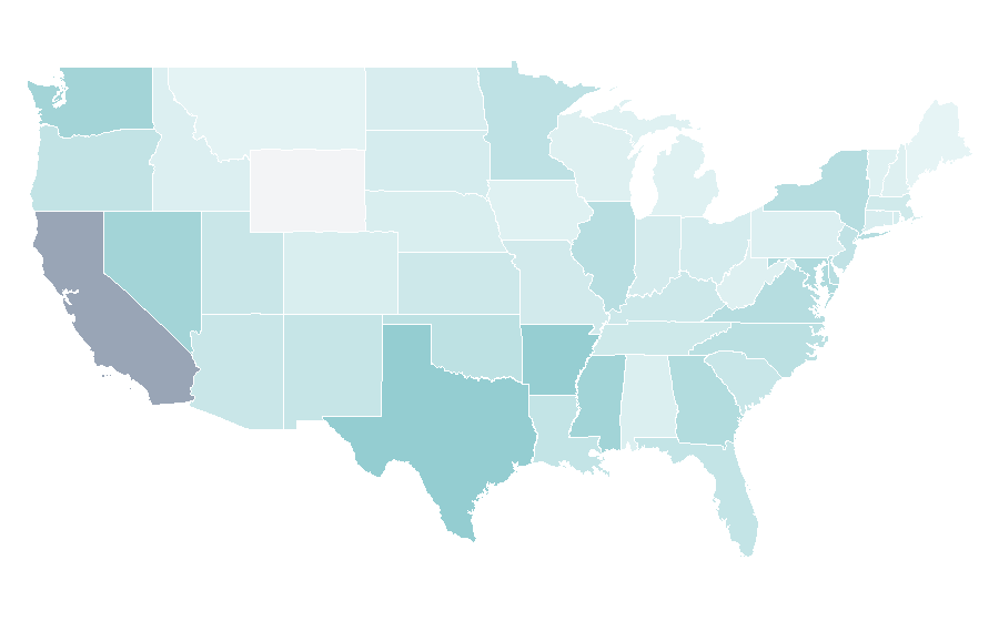 Affinity by region — Got7, United States