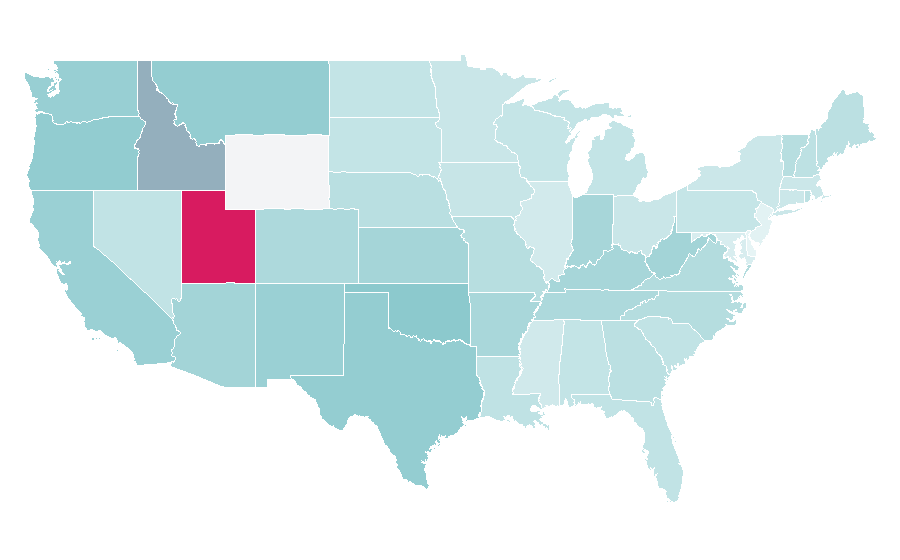 Affinity by region — Gothic architecture, United States