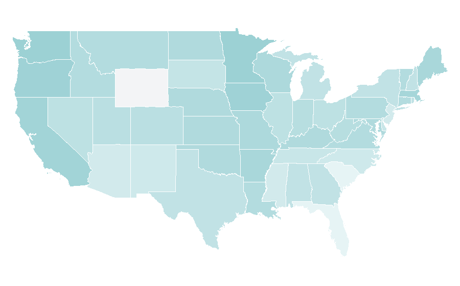 Affinité par région — Gout Gout, États-Unis