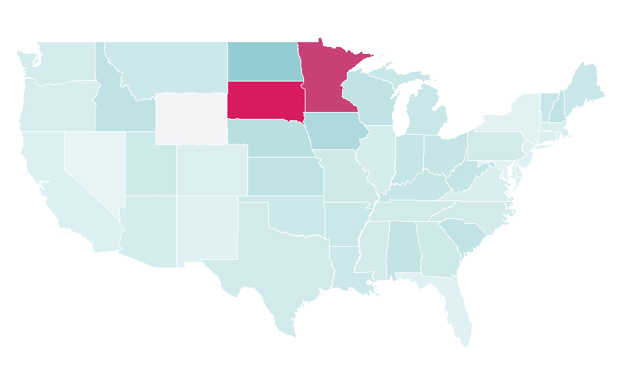 Affinity by region — Graco (fluid handling), United States