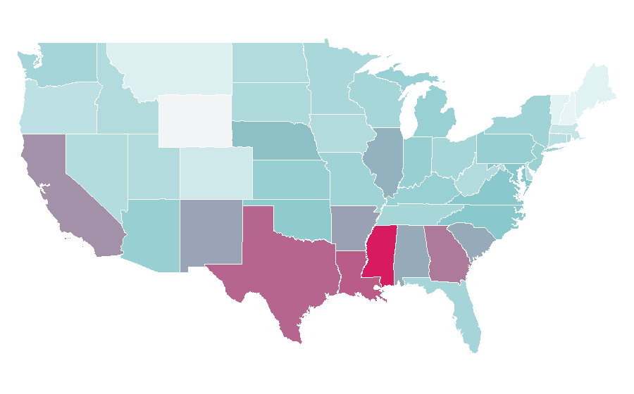 Affinität nach Region — Graduation, USA