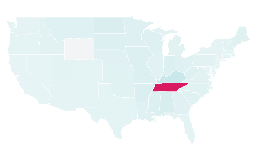 Affinity by region — Grand Ole Opry, United States