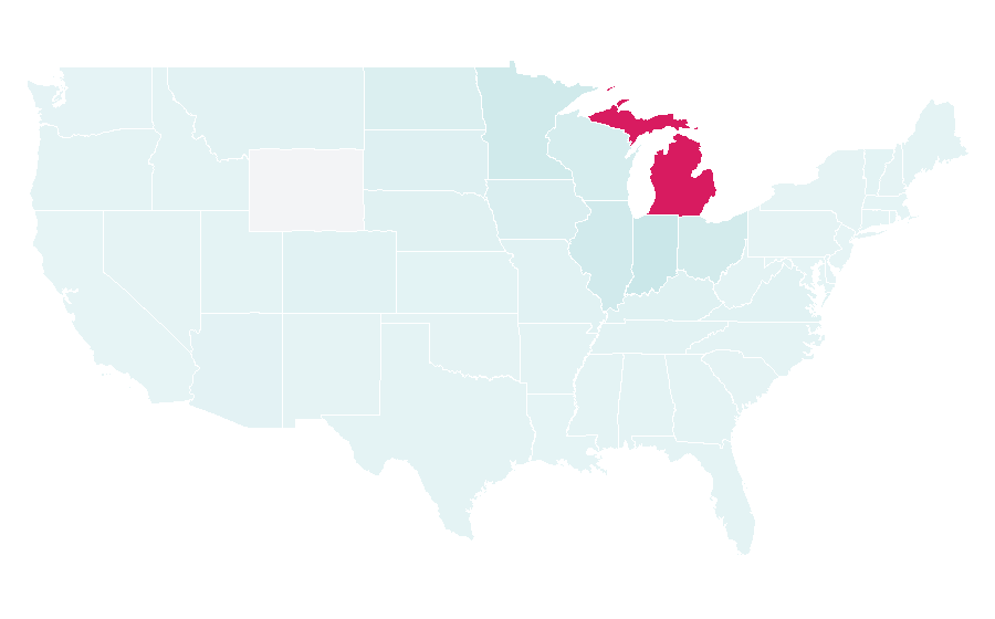 Affinity by region — Grand Rapids, Michigan, United States