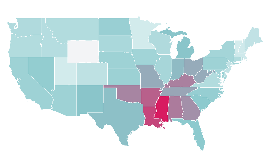 Affinity by region — grand theft auto, United States