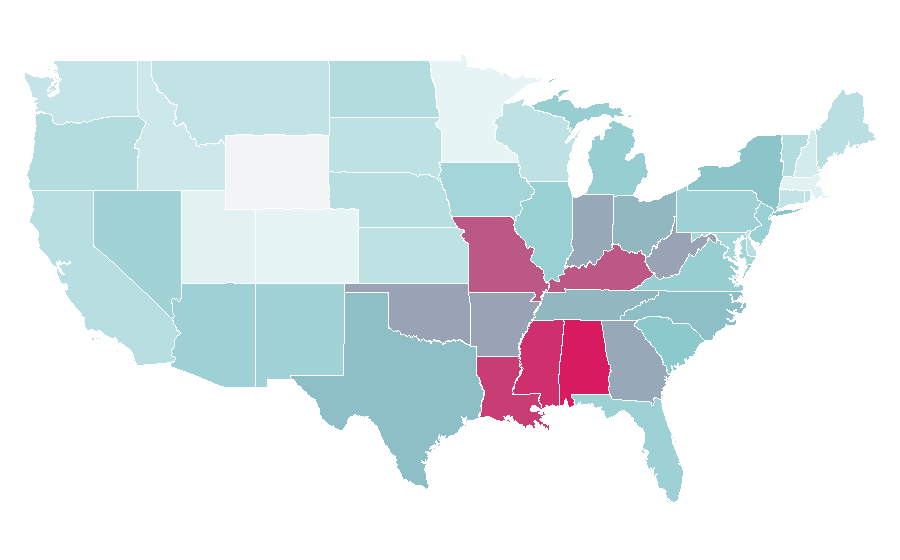 Affinity by region — Grand Theft Auto IV, United States