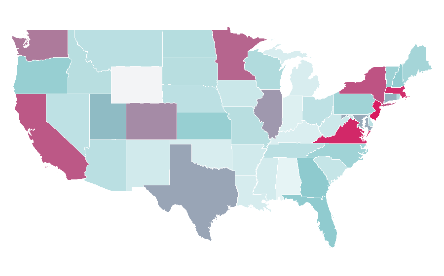 Affinity by region — Grand'Place, United States