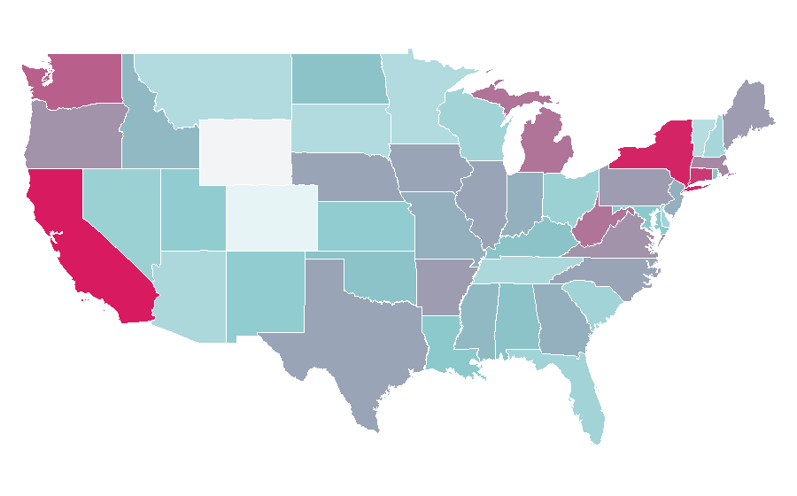 Affinity by region — Granny Smith, United States