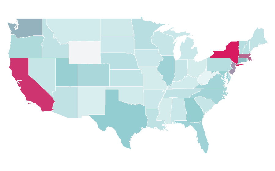 Affinity by region — Granola, United States