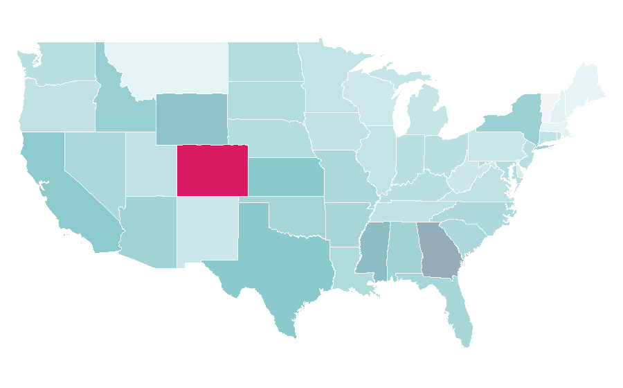 Affinity by region — Graphic designer, United States