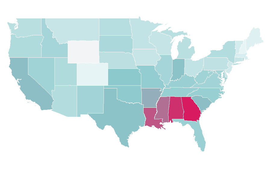 Affinity by region — Graphics, United States