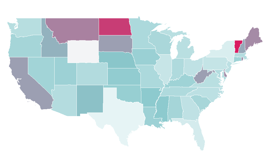 Affinity by region — Grassroots democracy, United States