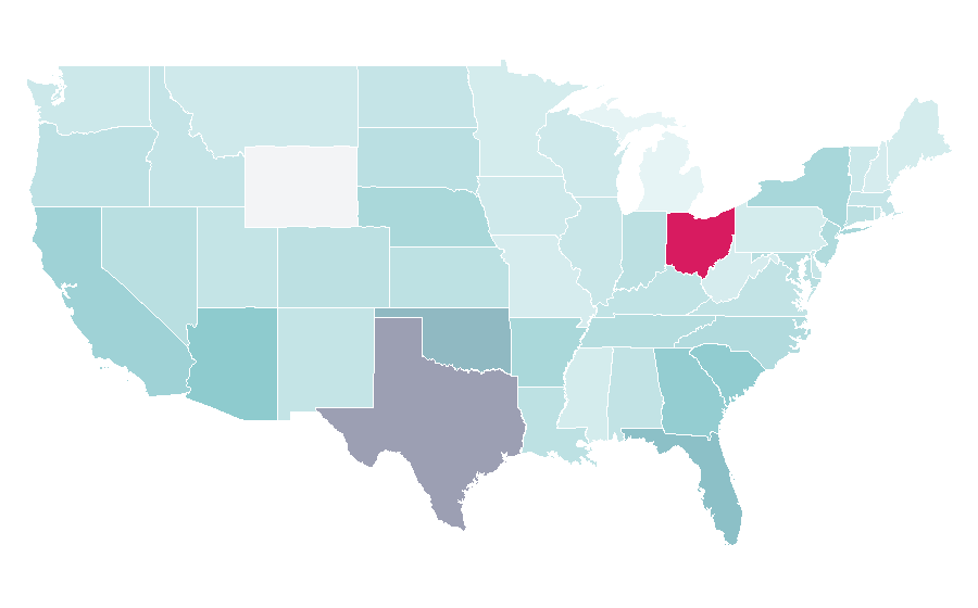Affinity by region — Gratis, United States