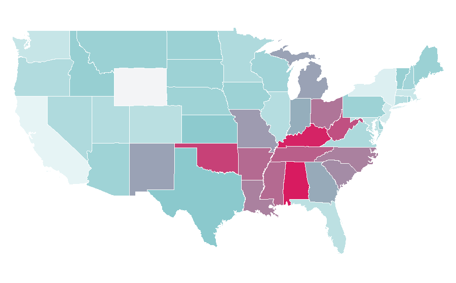 Affinity by region — Gravy Train (dog food), United States