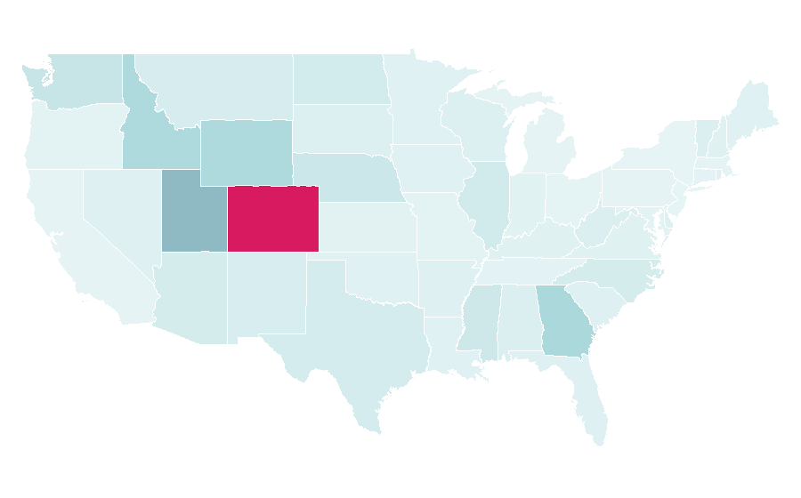 Affinity by region — Grease Monkey (business), United States