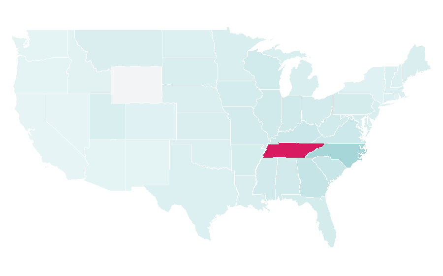 Affinity by region — Great Smoky Mountains, United States