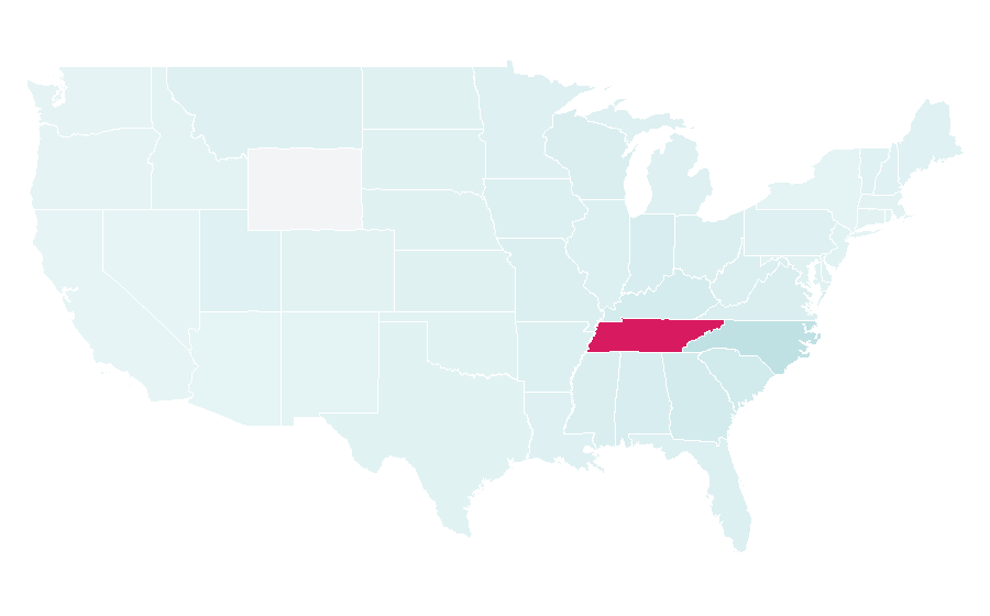 Affinity by region — Great Smoky Mountains National Park, United States