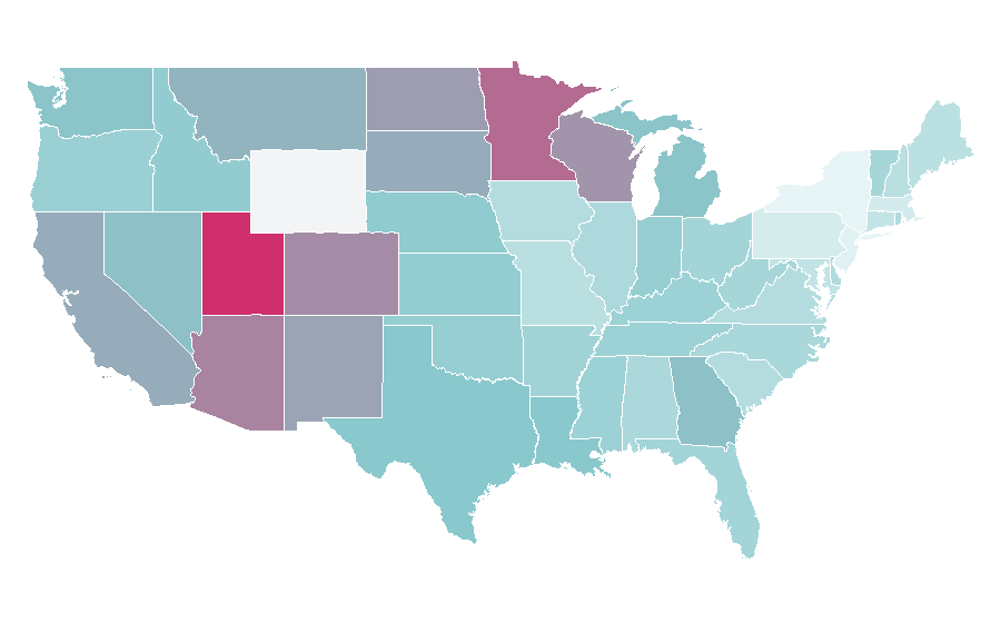 Affinity by region — Greek Gods Yogurt, United States