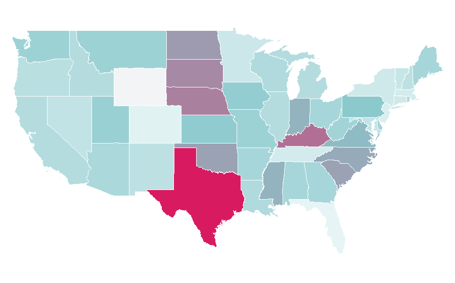 Affinity by region — Greek language, United States