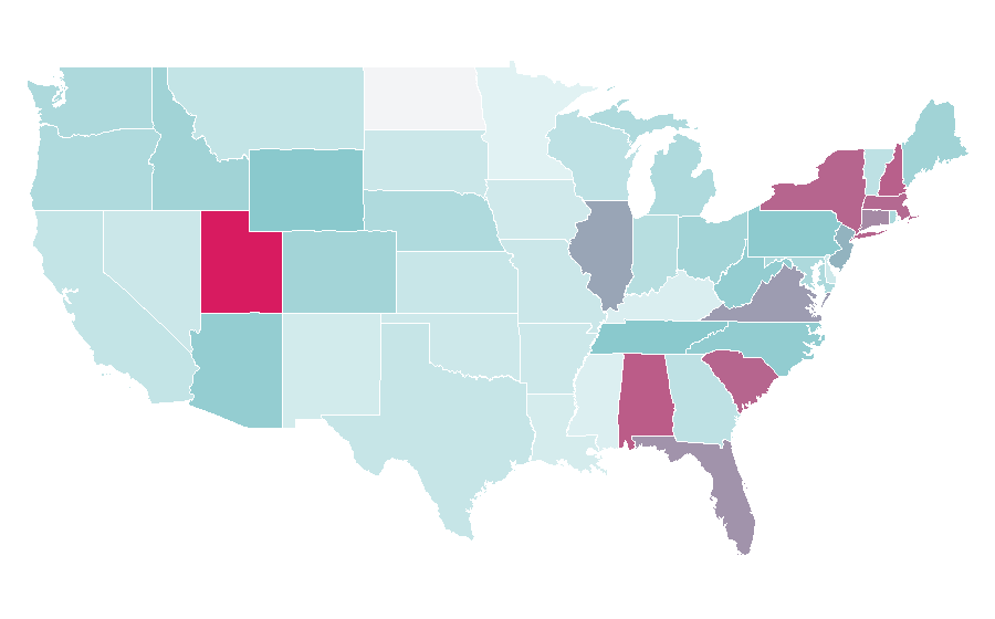 Affinity by region — Greek Orthodox Church, United States