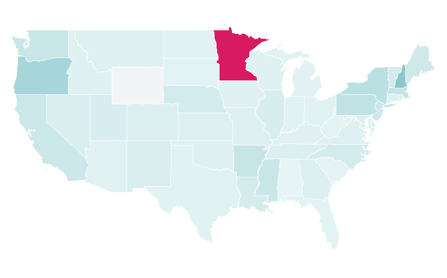 Affinity by region — Green Room (film), United States