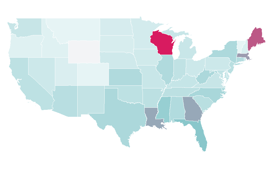 Affinity by region — Green tea, United States