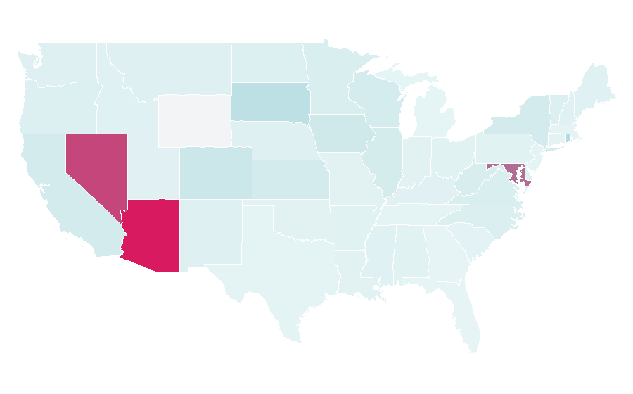 Affinity by region — Green Valley (band), United States