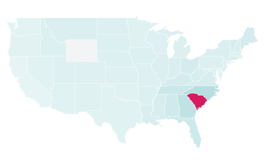 Affinity by region — Greenville, South Carolina, United States